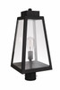 Sorano 1 Light Outdoor Post Mount in Textured Black (ZA6925-TB)