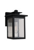 Rock Creek 1 Light 10.25" Outdoor Wall Lantern in Textured Black (ZA7004-TB)