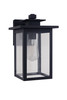 Rock Creek 1 Light 12" Outdoor Wall Lantern in Textured Black (ZA7014-TB)