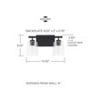Capital Lighting Greyson 2-Light Vanity Light (128521MB-449)