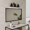 Charlie 24"W x 10"H 3-Light Vanity in Matte Brass and Black (AA1039RK)