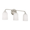 Lawson 23.5"W x 9.75"H 3-Light Vanity in Brushed Nickel with Soft White Glass (148831BN-542)