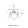 Capital Lighting Baker 2-Light Vanity Light (146921BN-533)