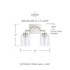 Capital Lighting Carter 2-Light Vanity Light (139321BN-500)