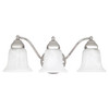 Brady 19" W x 7" H x 8.5" E 3-Light Vanity in Chrome with White Faux Alabaster Glass Shades (1363CH-117)