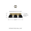 Capital Lighting Ross 3-Light Vanity Light (152031AB)