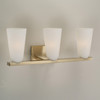 Romy 24" W x 9.5" H 3-Light Vanity in Matte Brass with Faux Alabaster Glass (156931MA-556)