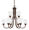 Capital Lighting Trenton 9-Light Chandelier (415191BZ-337)