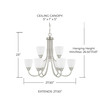 Capital Lighting Trenton 9-Light Chandelier (415191BN-337)