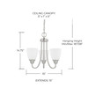 Capital Lighting Trenton 3-Light Chandelier (415131BN-337)