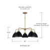 Capital Lighting Ross 5-Light Chandelier (452051AB)