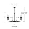 Capital Lighting Decklan 8-Light Chandelier (452381BI)