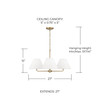 Capital Lighting Parson 4-Light Chandelier (453242MA)