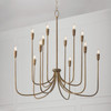 Marley 40" W x 38" H 12-Light Chandelier in Mystic Bronze (456801MZ)