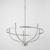 Greyson 29" W x 33" H 5-Light Chandelier in Brushed Nickel   (428551BN)
