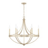 Isabella 30" W x 29" H 6-Light Chandelier in Winter Gold   (443161WG)
