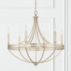 Isabella 30" W x 29" H 6-Light Chandelier in Winter Gold   (443161WG)
