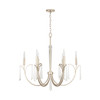 Gwyneth 33.5" W x 32.5" H 6-Light Chandelier in Winter Gold with K9 Crystal Adornments (437061WG)