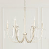 Gwyneth 33.5" W x 32.5" H 6-Light Chandelier in Winter Gold with K9 Crystal Adornments (437061WG)