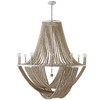 Kayla 42" W x 50" H 12-Light Beaded Chandelier in Mystic Sand   (429501MS)