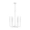 Paloma 20"W x 30.25"H 6-Light Chandelier in Textured White  (450361XW)