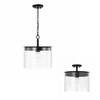 Capital Lighting Mason 1-Light Semi-Flush (246812MB)