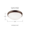 Capital Lighting Hansen 2-Light Flush Mount (2032OR)