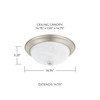 Capital Lighting Bates 3-Light Flush Mount (219031MN)