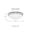 Capital Lighting Hansen 2-Light Flush Mount (2032CH)