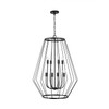 Corey 25" W x 35" H 8-Light Foyer in Matte Black   (538881MB)
