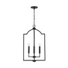 Carter 16" W x 27" H 4-Light Foyer Pendant in Matte Black   (539341MB)