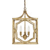 Blakely 12" W x 18" H 3-Light Lantern Foyer Pendant in Antique Gold  (9481AG)