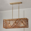 Capital Lighting Soleil 3-Light-Linear Chandelier (847431MA)