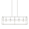 Aubrey 46" W x 15" H x 14" E 5-Light Linear Linear in Brushed Nickel   (825751BN)
