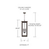 Capital Lighting Hunt 4-Light Outdoor Hanging-Lantern (934644OZ)