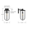 Capital Lighting Corbin 1-Light Wall Mount (934212BK)