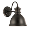 Outdoor 9"W x 12.5"H Outdoor 1-Light Outdoor Wall Lantern with Metal Shade in Old Bronze (9492OB)