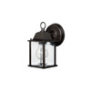 Outdoor 5"W x 8"H Outdoor 1-Light Clear Glass Outdoor Wall Lantern in Old Bronze  (9850OB)