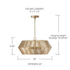 Capital Lighting Kaiya 4-Light Pendant (330341MA)