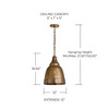 Capital Lighting Sedona 1-Light Pendant (330310XB)