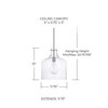 Capital Lighting Crawford 1-Light Pendant (325712BN)