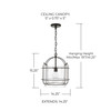 Capital Lighting Harmon 1-Light Pendant (342912MB)