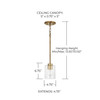 Capital Lighting Greyson 1-Light Pendant (328511AD-449)