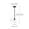 Capital Lighting Greyson 1-Light Pendant (328511BZ-449)