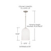Capital Lighting Lawson 1-Light Pendant (348811BN)
