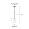Capital Lighting Lawson 1-Light Pendant (348812BN-542)