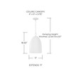 Capital Lighting Mallory 1-Light Pendant (356111CE)