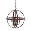 Hartwell 16.5" W x 17.5" H 4-Light Orb Pendant in Bronze   (317541BZ)