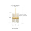 Capital Lighting Lena 4-Light Pendant (325441FI)