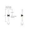 Sutton 5"W x 29"H 2-Light Dual Sconce in Matte Black with Soft White Glass (646221MB)